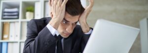 why CRMs fail frustrated man