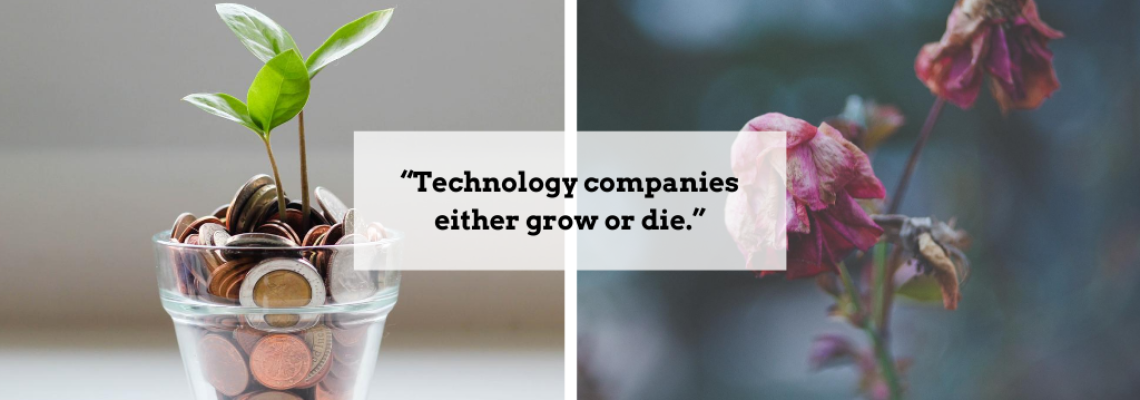 “Technology companies either grow or die.”